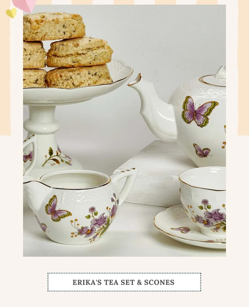 Erika's Tea Room and Scones Tea Set