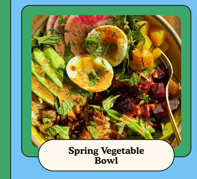 vegetable spring bowl