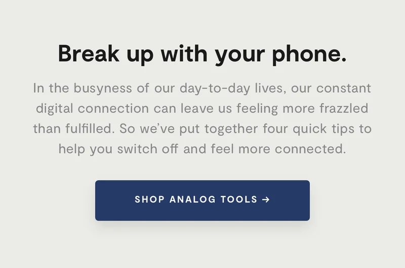 Shop analog tools