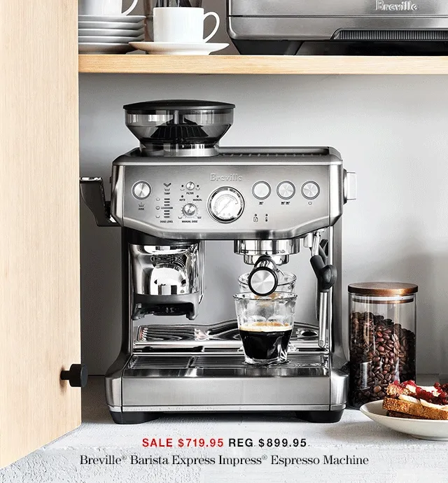 up to $300 off select Breville Barista espresso machines