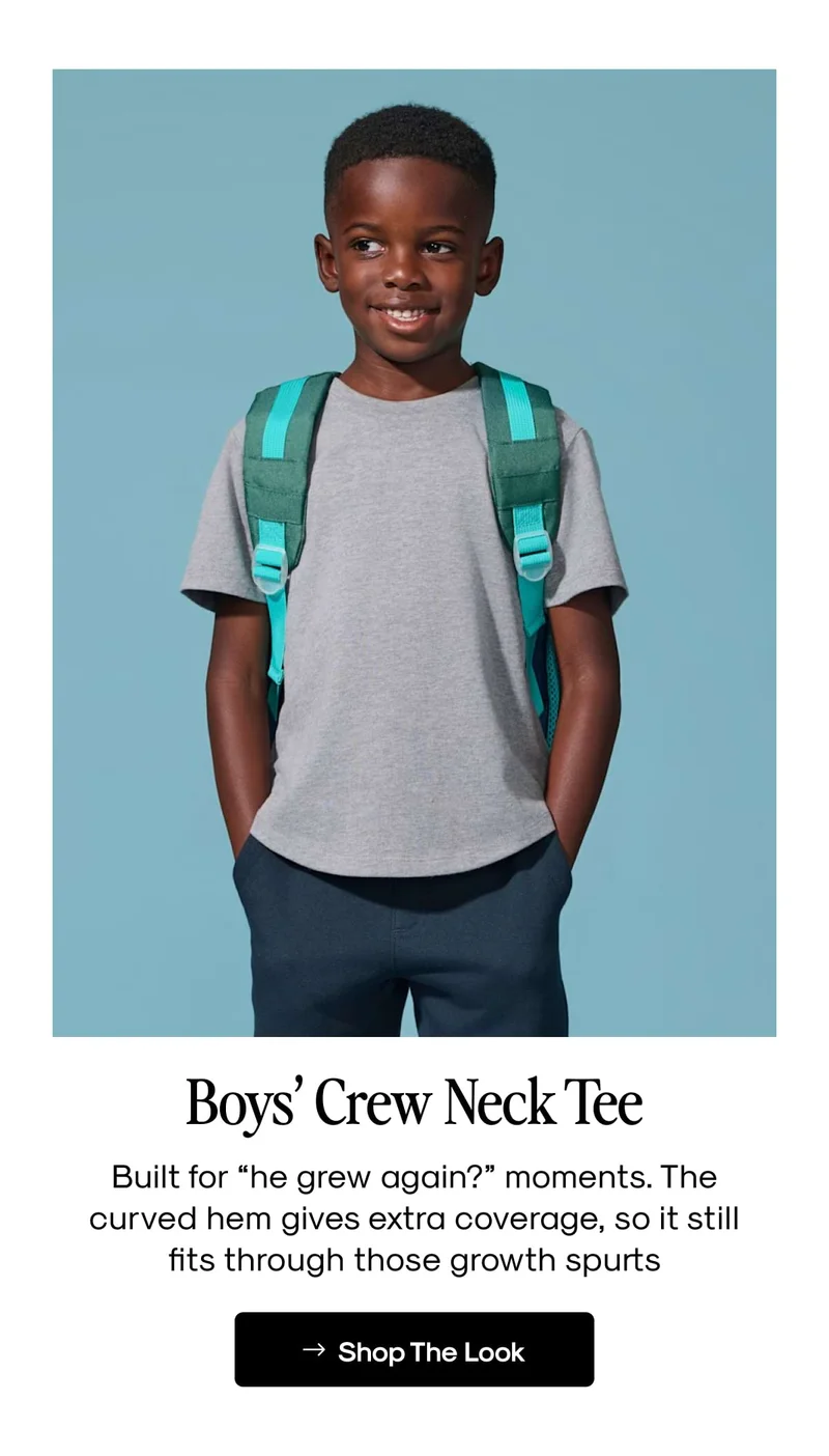 Boys’ Crew Neck Tee
