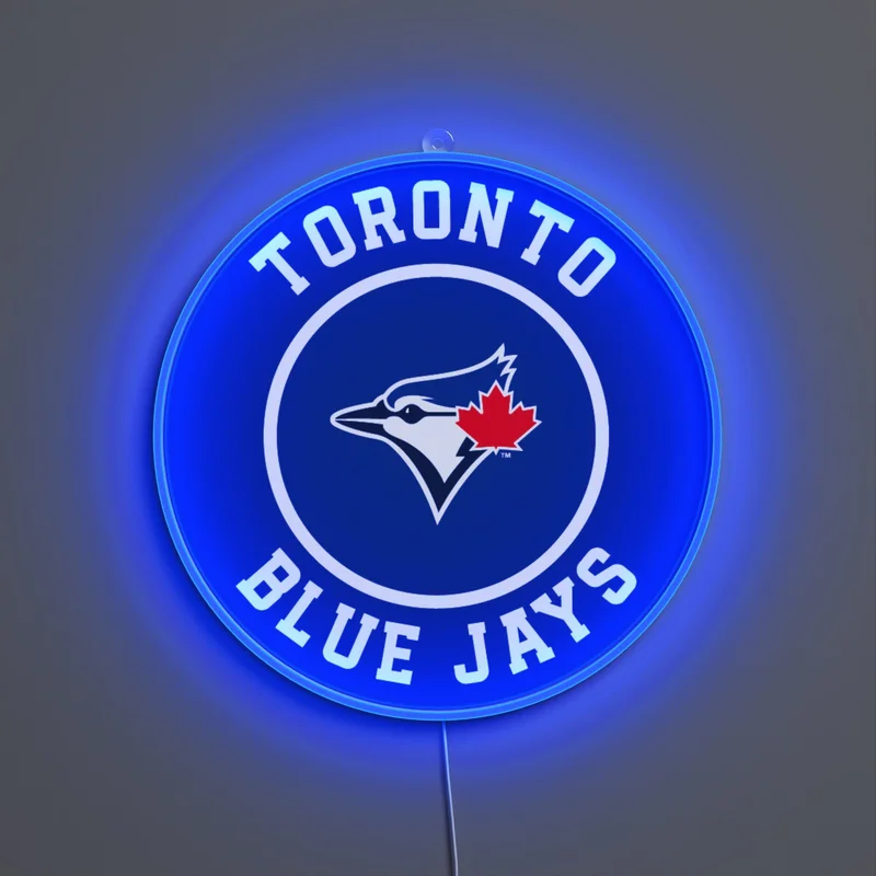 Image of Toronto Blue Jays Rounded Logo, LED neon sign