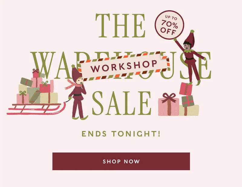 THE workshop SALE UP TO 70% OFF Select Items  Ends Tonight! - Shop Now