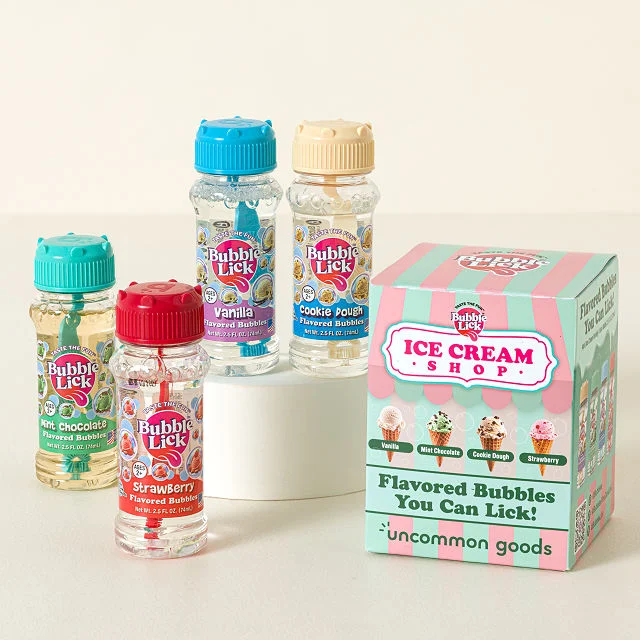 Ice Cream Shop Lickable Bubbles - Set of 4