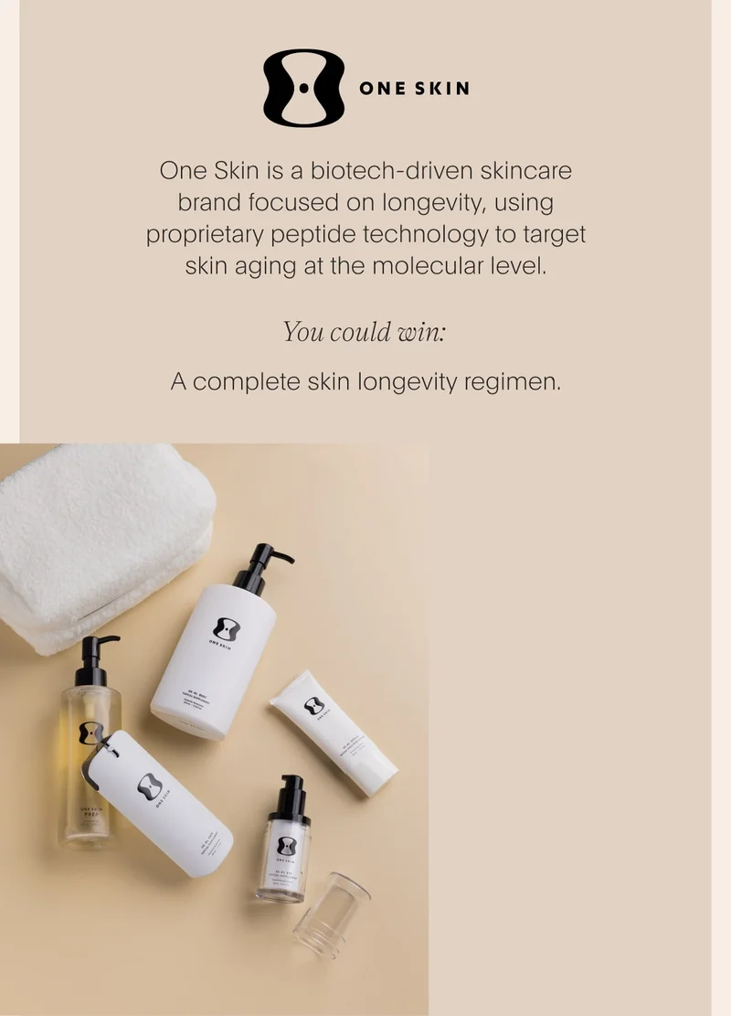 One Skin. Bio-tech driven, longevity-focussed