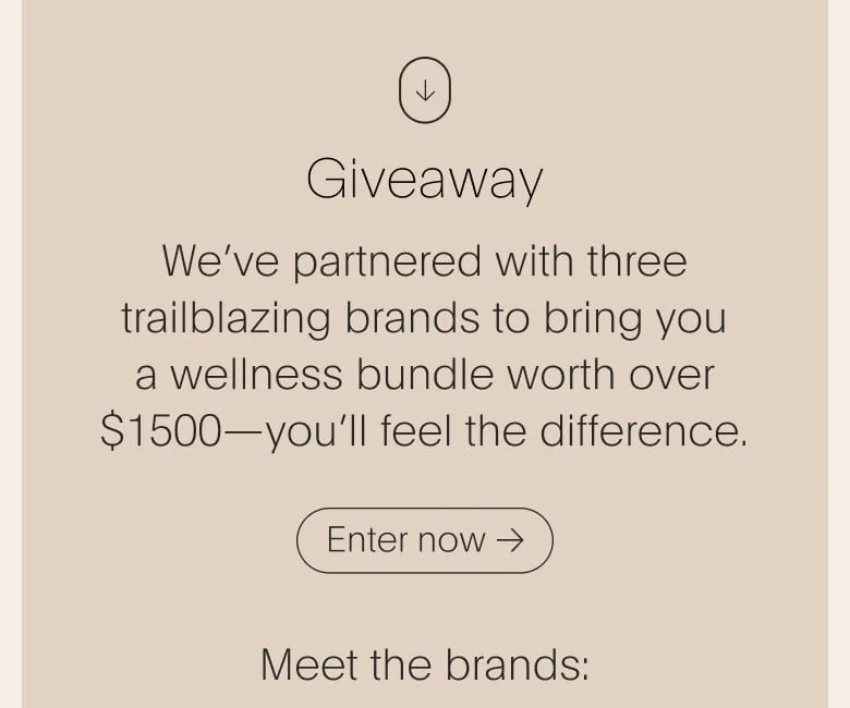 Giveaway - win a wellness bundle worth over $1500