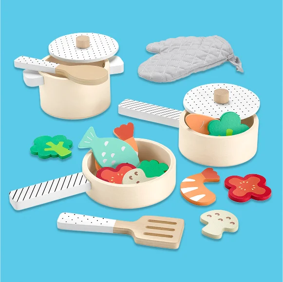 Fisher-Price Wooden Pots & Pans Set