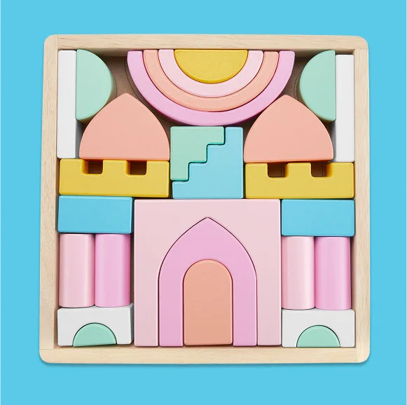Fisher-Price Wooden Castle Block Set