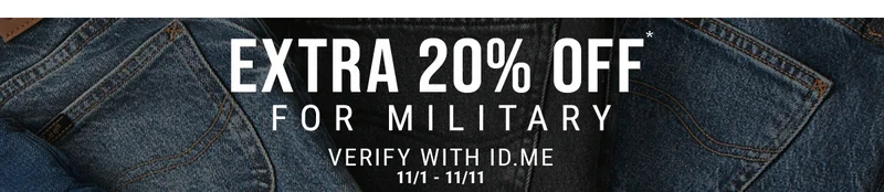 Extra 20% Off* For Military