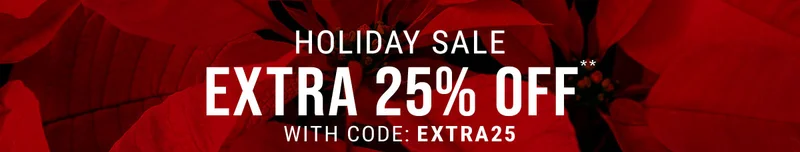 Holiday Sale Extra 25% Off** With Code : discount code