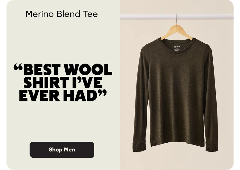 Merino Blend Tee | BEST WOOL SHIRT I'VE EVER HAD | Shop Men