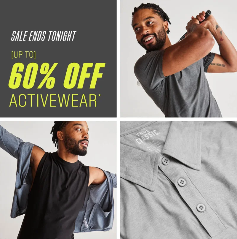 up to 60% off activewear