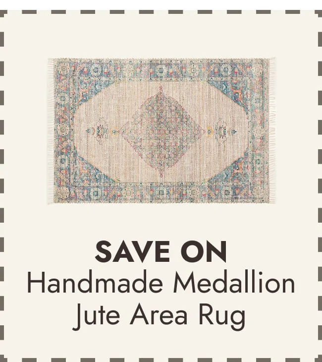 Olixander Handmade Boho Medallion Jute Area Rug