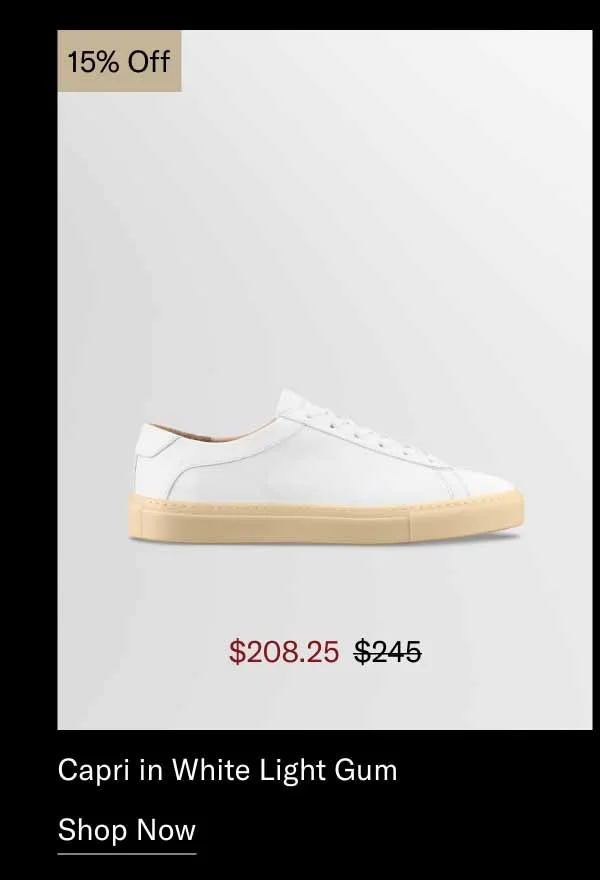 Capri in White Light Gum 15% Off-Shop Now