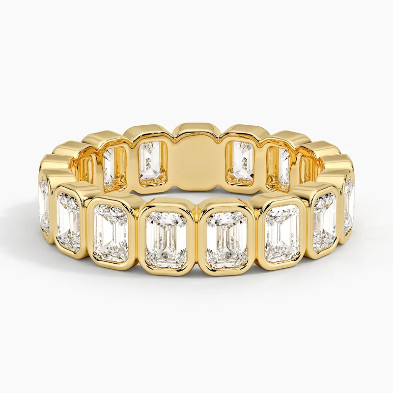 Emerald Eternity Lab Diamond Ring Emerald Eternity Lab Diamond Ring