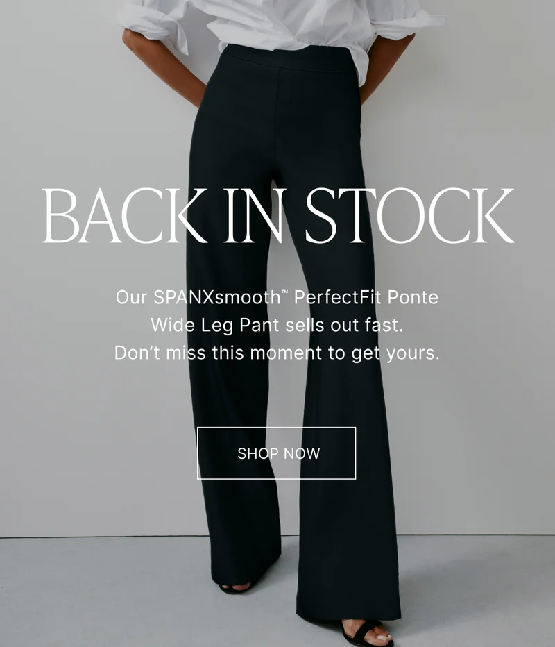 PERFECTFIT PONTE WIDE LEG PANT BACK