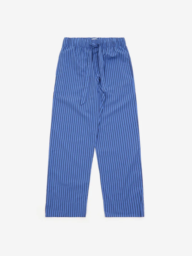 Image of TEKLA Cotton Poplin Pyjama Pants - Boro Stripes