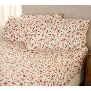 HomeReflections 1200TC Cotton Blend Sheet Set with Extra Cases