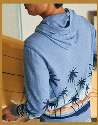 sunwashed slub hoodie