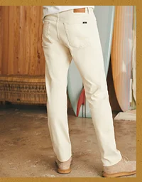 organic cotton slim straight denim