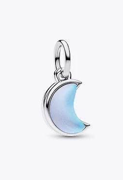 Crescent Moon Double Dangle Charm