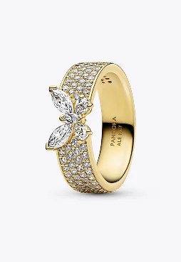 Sparkling Butterfly Bold Ring