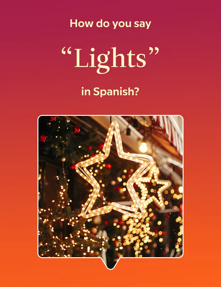 How do you say “lights” in...