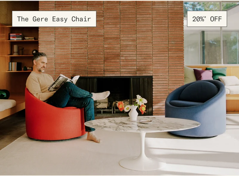 Save 20%* on The Gere Easy Chair during The Pre-Black Friday Sale