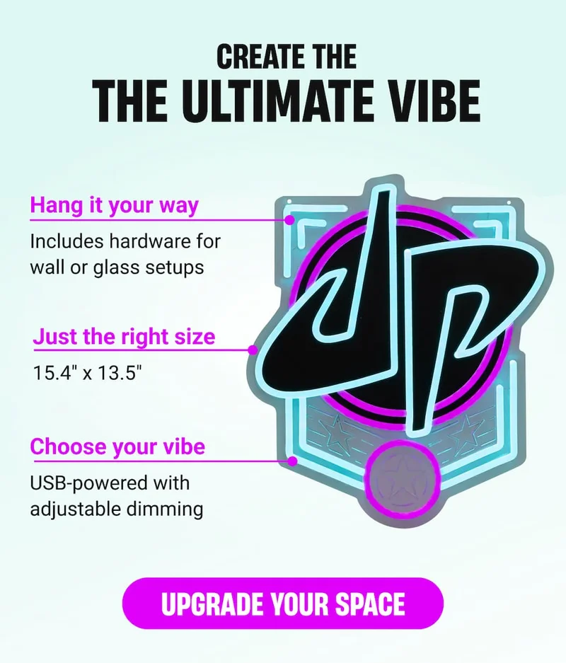 Create the ULTIMATE VIBE: 1) Includes hardware for wall or glass setups 2) 15.4'' x 13.5''