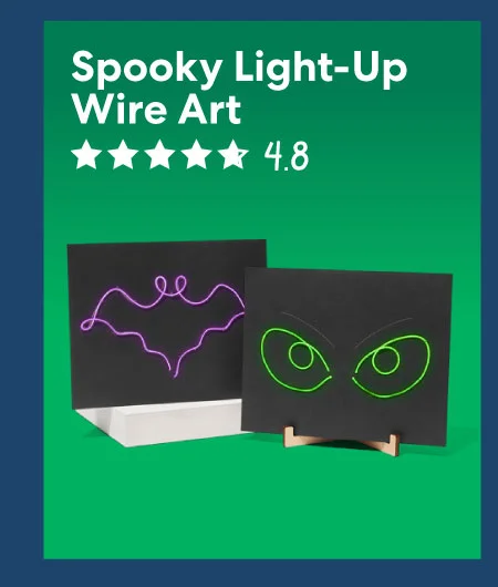 Spooky Light-Up Wire Art