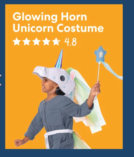 Glowing Horn Unicorn Costume