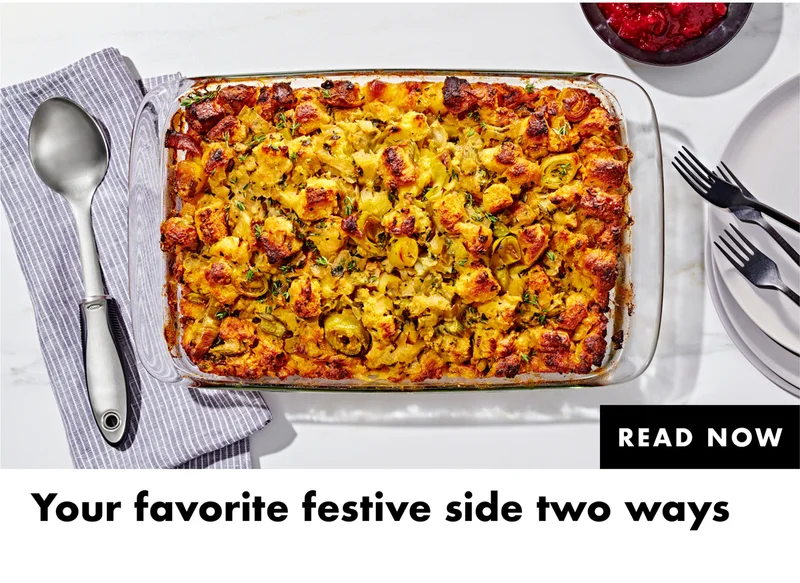 Your favorite festive side two ways | Read Now