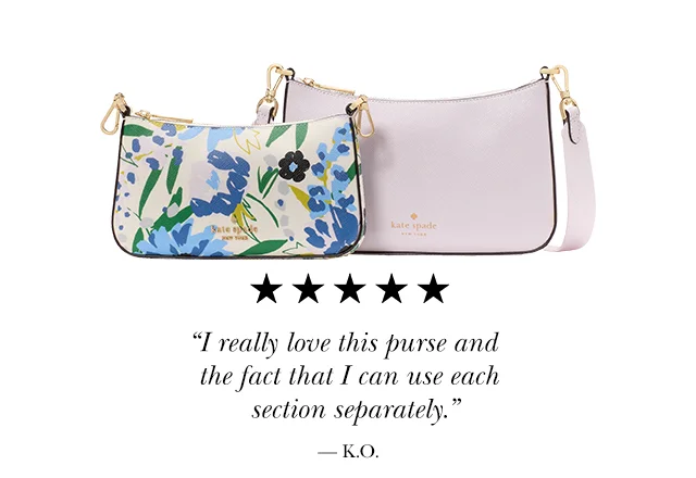 I really love this purse and the fact that I can use each section separately.