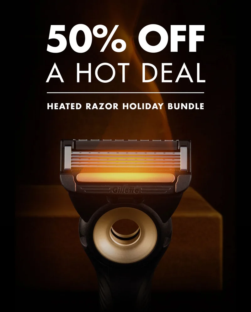 50% OFF A HOT DEAL - HEATED RAZOR HOLIDAY BUNDLE