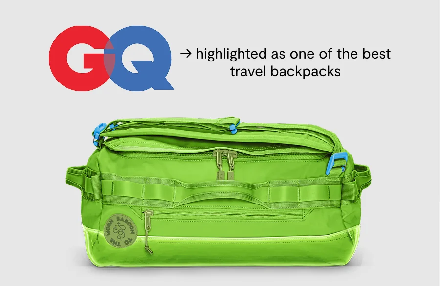 GQ -> highlighted as one of the best travel backpacks