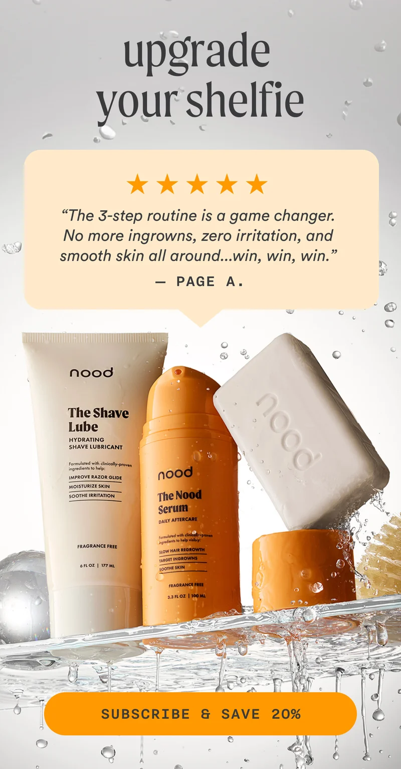 H3: Upgrade Your Shelfie S3: “The 3-step routine is a game changer. No more ingrowns, zero irritation, and smooth skin all around...win, win, win.” —Page A. CTA3: SUBSCRIBE AND SAVE 20%