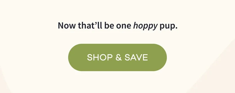 Now that’ll be one hoppy pup. | SHOP & SAVE