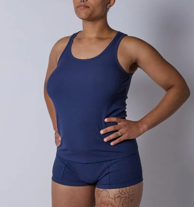Image of Bamboo Rib Power Tank - Future Dusk