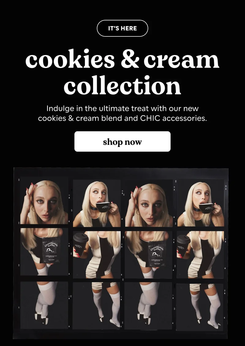 cookies & cream collection is here. shop now.
