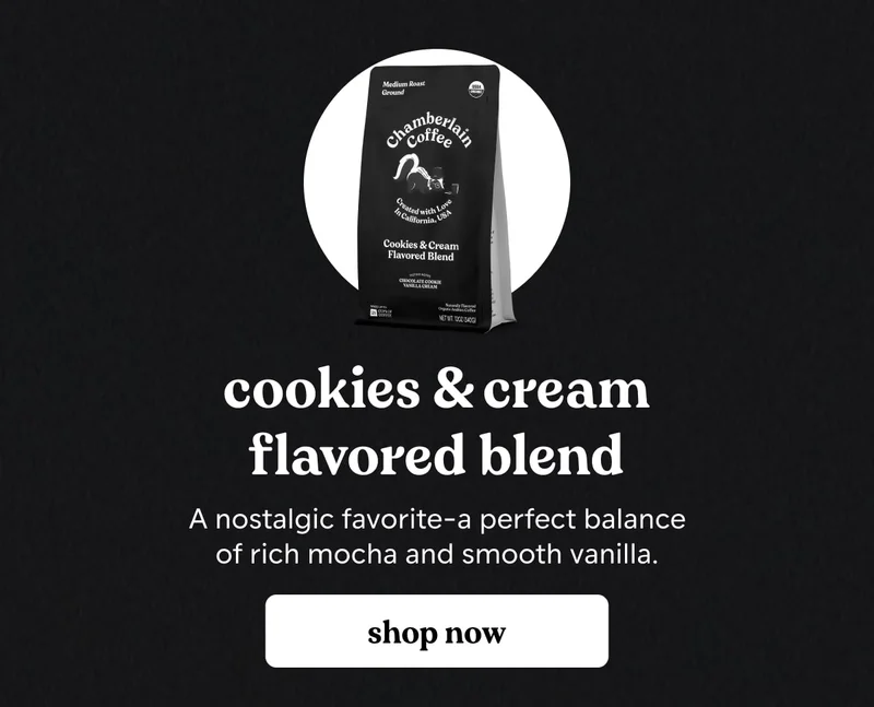 cookies & cream flavored blend
