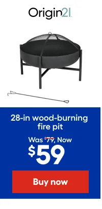 28-in wood-burning fire pit Was $79, Now $59
