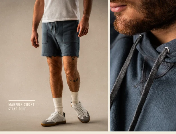 Blue Warmup Shorts