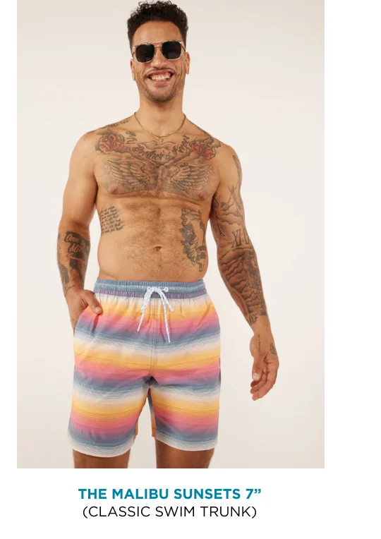 Classic Swim Trunk: The Malibu Sunsets 7"