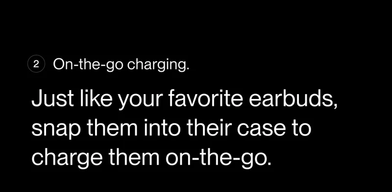 On-the-go charging lights.