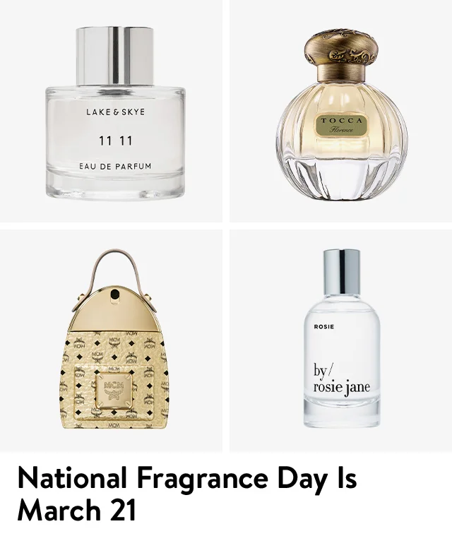 Four bottles of perfume.
