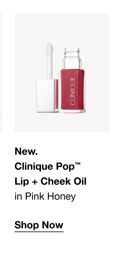 New. Clinique Pop™ Lip + Cheek Oil in Pink Honey Shop Now