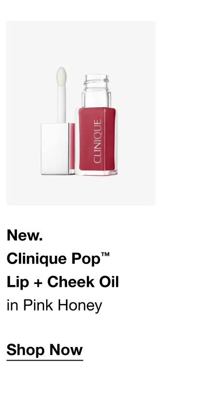 New. Clinique Pop™ Lip + Cheek Oil in Pink Honey Shop Now