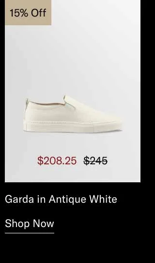 Garda in Antique White 15% off. Shop Now