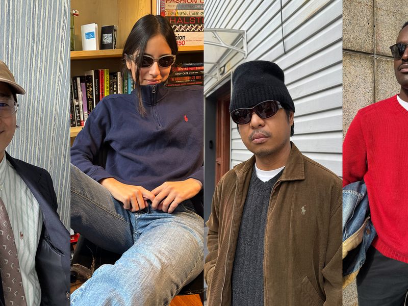 Four GQ staffers proudly repping the Ralph Lauren pony logo.