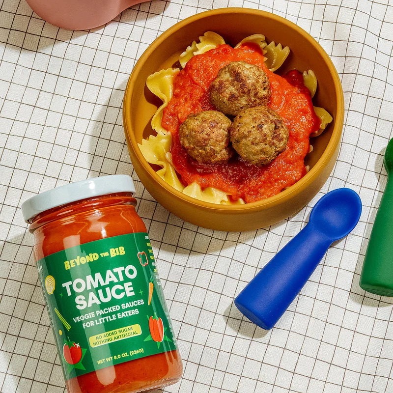 Image of Beyond the Bib Kids Sauce Tomato, BBQ, Thai Coconut (3-Pack)